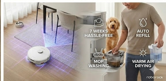 Roborock Q Revo Robot Vacuum & Mop with Multifunctional Self-Cleaning Dock