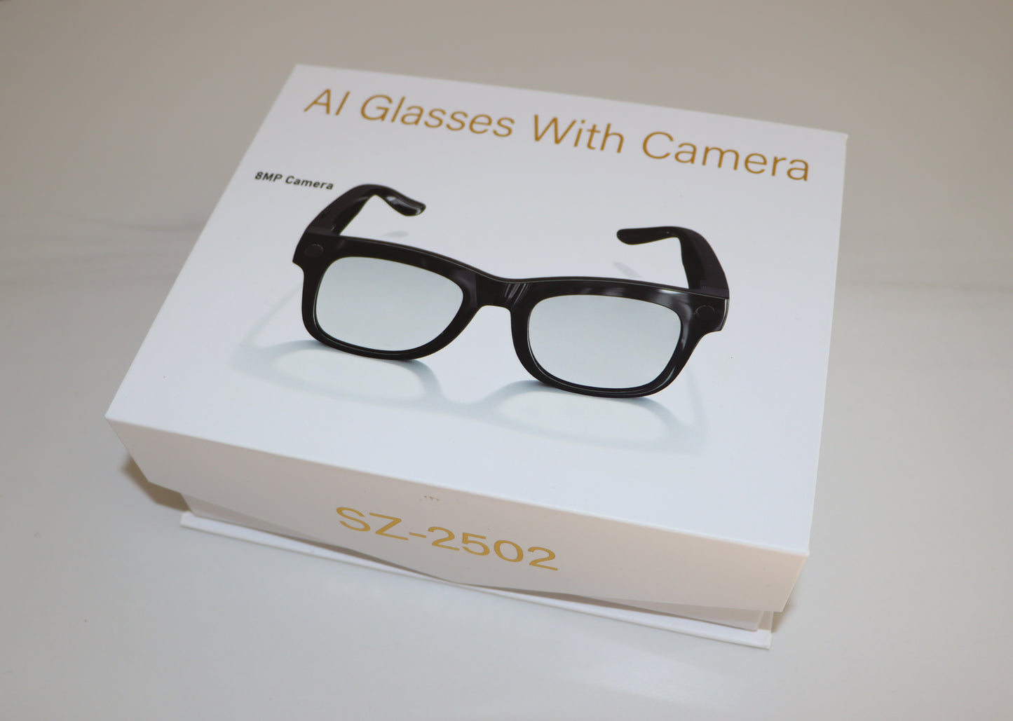 8MP AI Smart Glasses with HD Camera AI Translation Audio Playback Photochromic Lenses