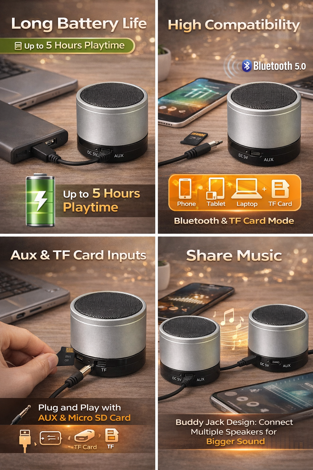 Mini Bluetooth Speaker – Portable Wireless Audio
