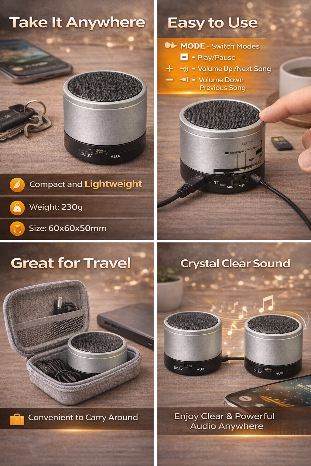 Mini Bluetooth Speaker – Portable Wireless Audio