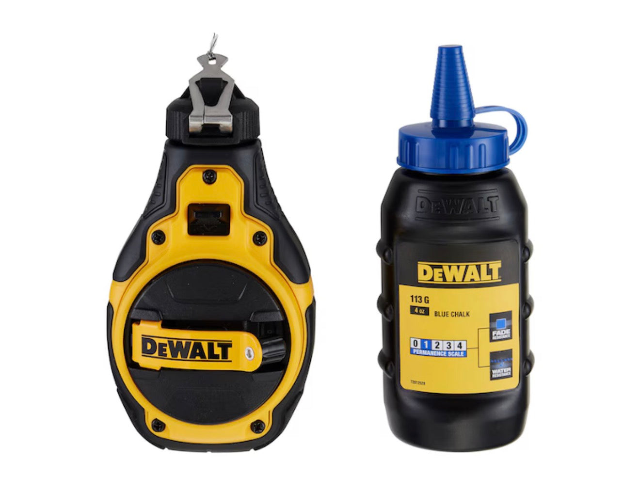 DEWALT DWHT48333BC Bi-Material Chalk Reel Kit Blue 100 ft