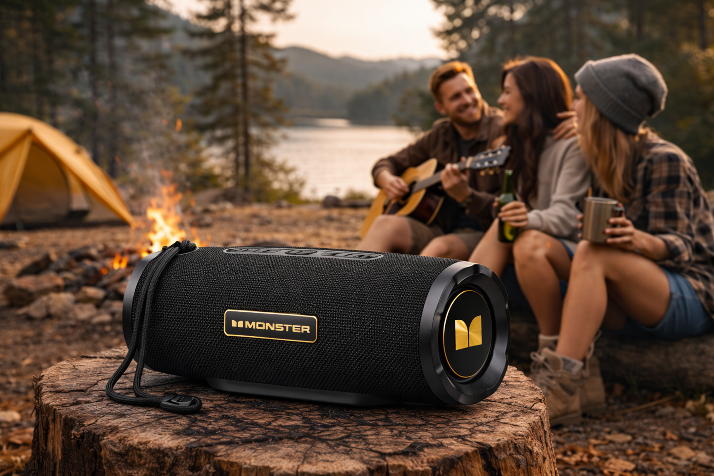 Monster S380 Bluetooth Speaker 40W Portable Wireless Speaker IPX6 Waterproof 20H Playtime
