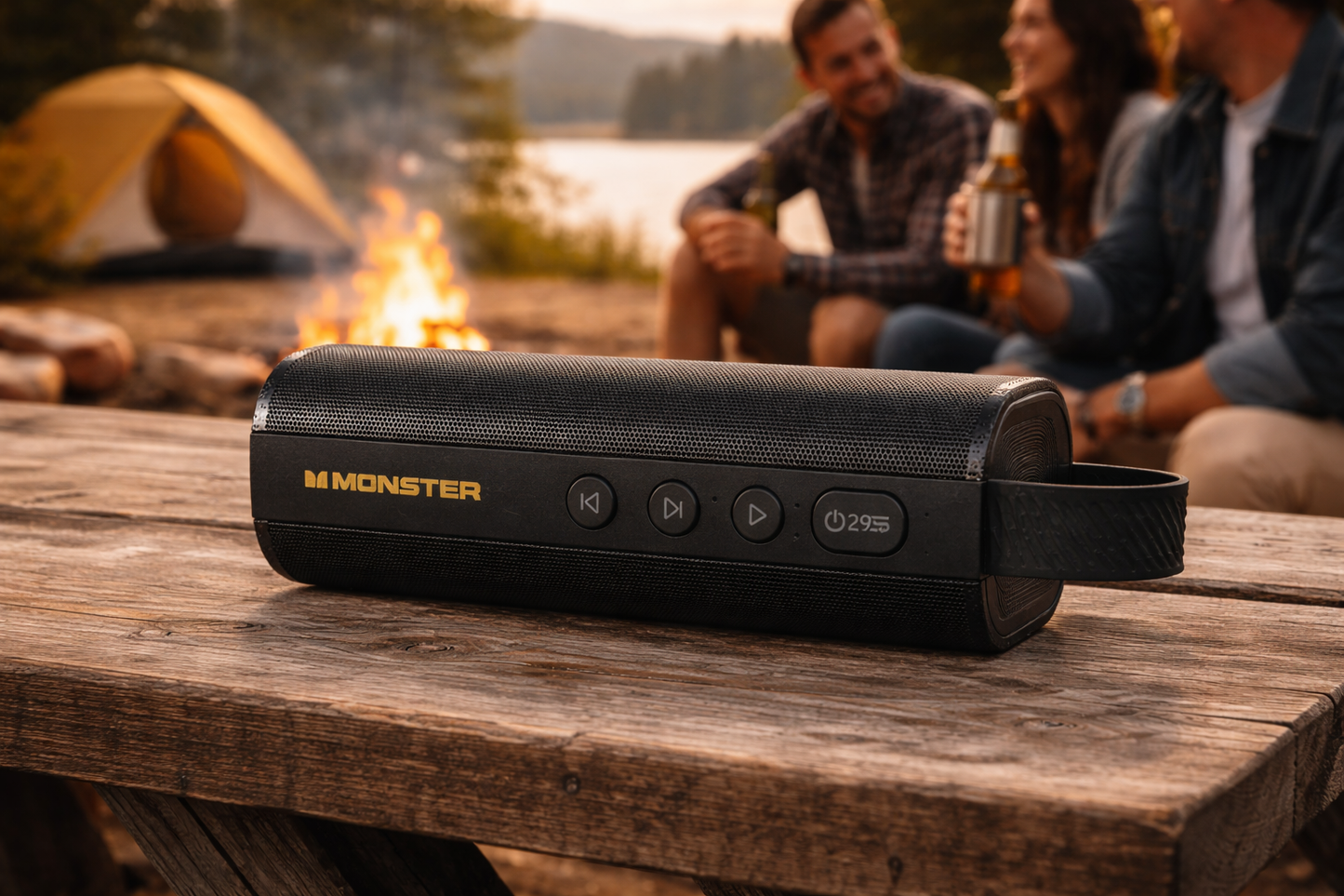 Monster S290 Bluetooth Speaker 30W Portable Wireless Speaker IPX6 Waterproof 15H Playtime