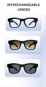 8MP AI Smart Glasses with HD Camera AI Translation Audio Playback Photochromic Lenses