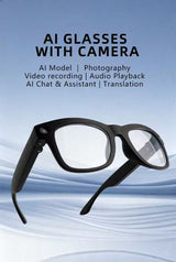 8MP AI Smart Glasses with HD Camera AI Translation Audio Playback Photochromic Lenses