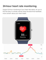 Y9 Pro Smart Watch 1.85" HD Touchscreen Bluetooth Calling IP67 Waterproof Fitness Tracker with Blood Sugar Monitoring